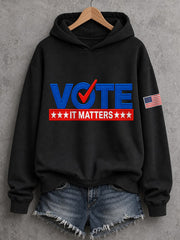 Women's Vote It Matters Casual Hoodie