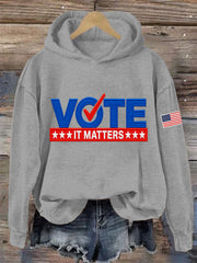 Women's Vote It Matters Casual Hoodie