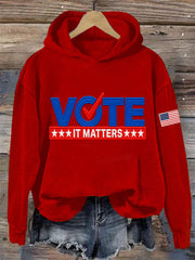 Women's Vote It Matters Casual Hoodie