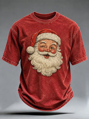 Men's Christmas Santa Print T-Shirt