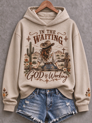 Women's Western Faith Lover Printed Regular Sweatshirt