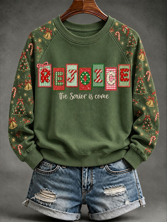 Women's Rejoice The Savior Is Come Sweatshirt