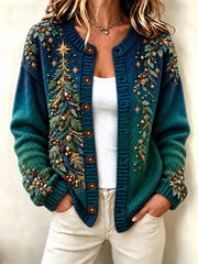 Women's Winter Christmas Tree Cardigan