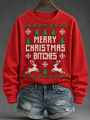 Women's Christmas Print Sweatshirt