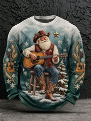 Men's Western Santa Waffle T-Shirts
