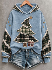 Women's Christmas Tree  Art Hoodie