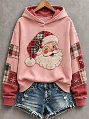 Women's Pink Santa Hoodie