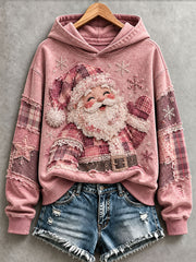 Women's Pink Santa Hoodie