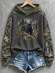 Women's Vintage Hunting Camo Print Casual Sweatshirt