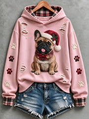 Women's Cute French Bulldog Hoodie
