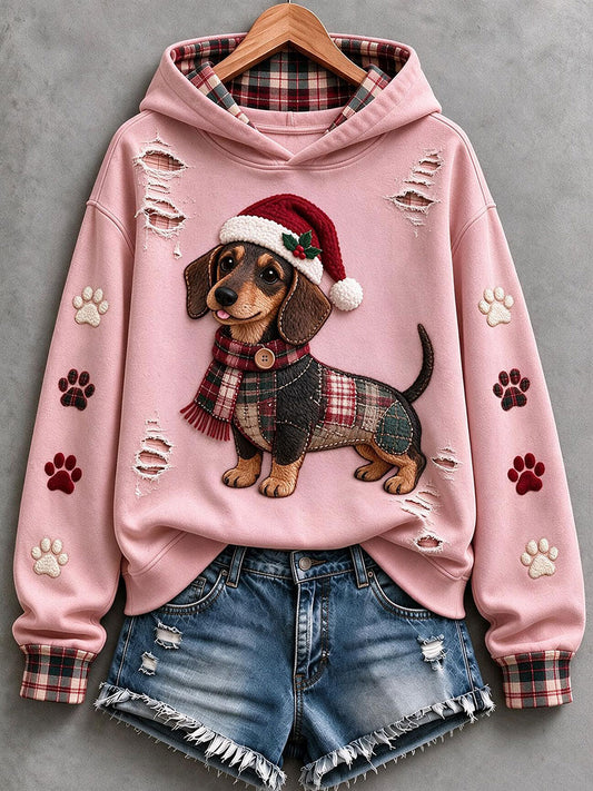 Women's Cute Dachshund Hoodie