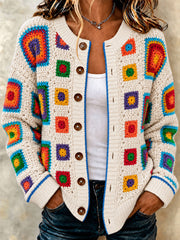 Women's Geometric Art Cardigans