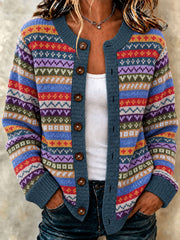 Women's Geometric Art Cardigans