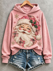 Women's Pink Santa Hoodie
