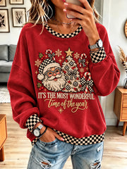 Women's Christmas Print Casual Sweatshirt