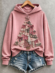 Women’s Distressed Christmas Tree Hoodie