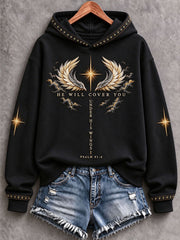 Women's He Will Cover You Under His WingsPrint Regular Sweatshirt