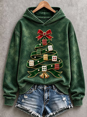 Women's Mahjong Christmas Tree Hoodies
