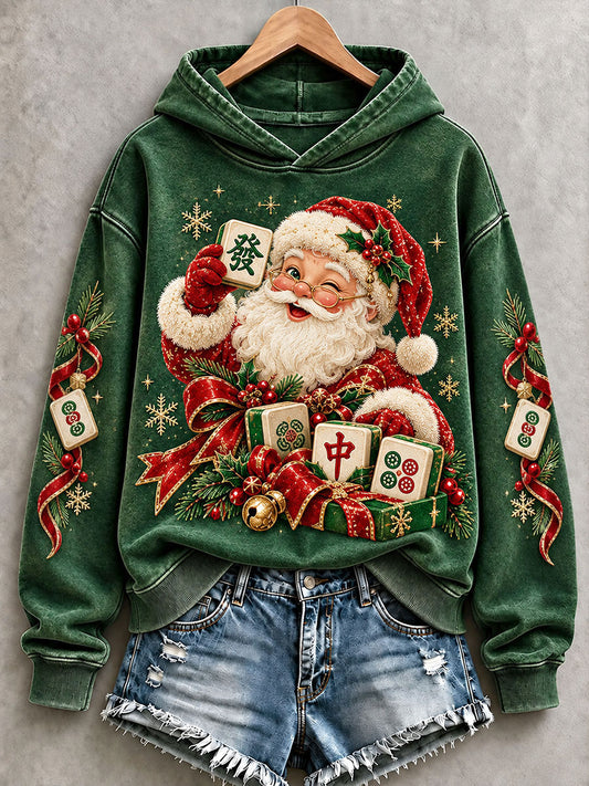 Women's Mahjong Santa Claus Hoodies