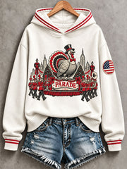Women's Thanksgiving Day Parade Print Casual Sweatshirt