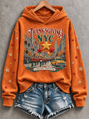 Women's Thanksgiving Day Parade Print Casual Sweatshirt