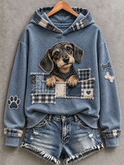 Women's Cute Dachshund Hoodie