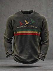 Men’s Every Little Thing Is Gonna Be All Right Waffle Long-Sleeve T-Shirt