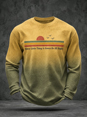 Men’s Every Little Thing Is Gonna Be All Right Waffle Long-Sleeve T-Shirt