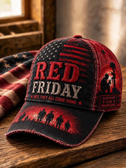 Red Friday Printed Casual Unisex Cap