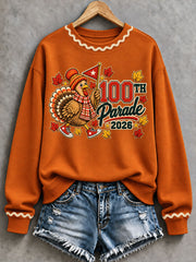Women’s Thanksgiving Day Parade Commemorative Graphic Casual Sweatshirt