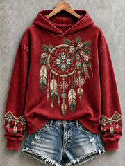 Women's Christmas Dreamcatcher Print Hoodies