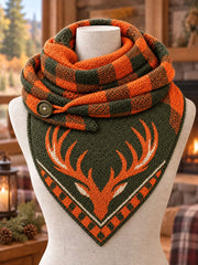 Vintage Hunting Culture Triangle Scarf