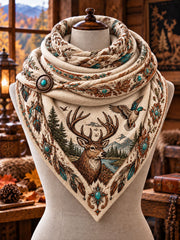 Vintage Hunting Culture Triangle Scarf