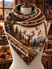 Vintage Hunting Culture Triangle Scarf