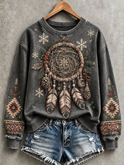 Women's Native-Inspired Christmas Dreamcatcher Sweatshirts