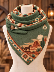 Retro Western Triangle Scarf