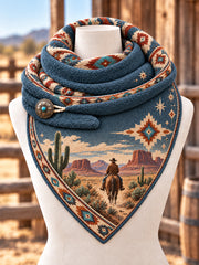 Retro Western Triangle Scarf